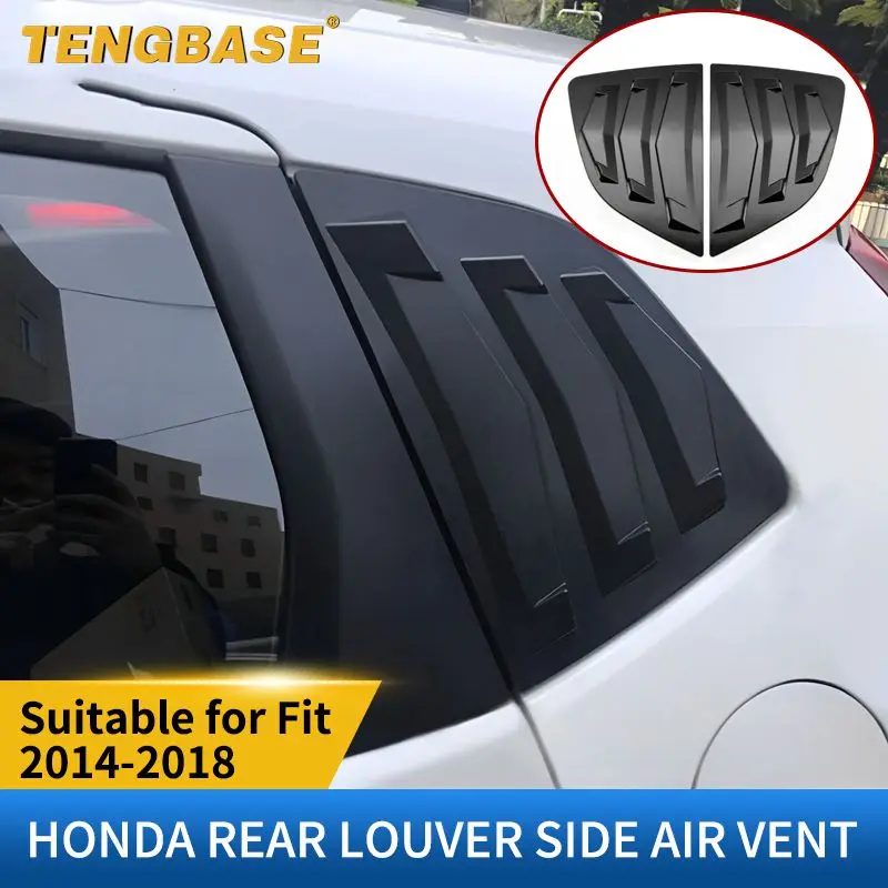 

Car Accessory Window Louvers Rear Spoiler Panel For Honda FIT 2014-2018 Shutter Autocollants De Voiture 2 Pcs