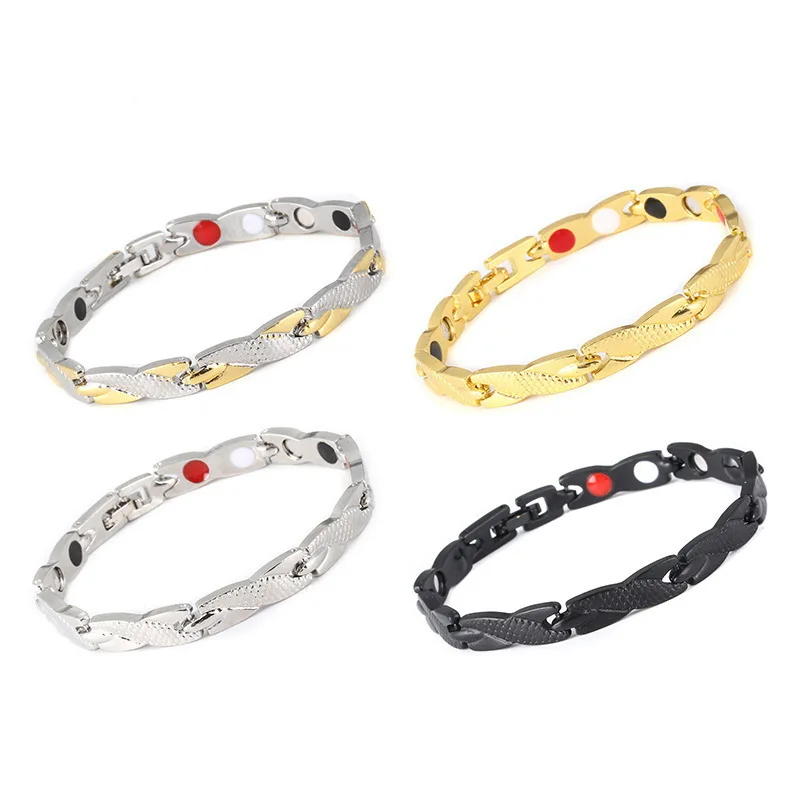 Retro Creative Fashion Magnetic Therapy Magnetic Bracelet 7mm Dragon Pattern Adjustable Magnetic Couple Bracelet