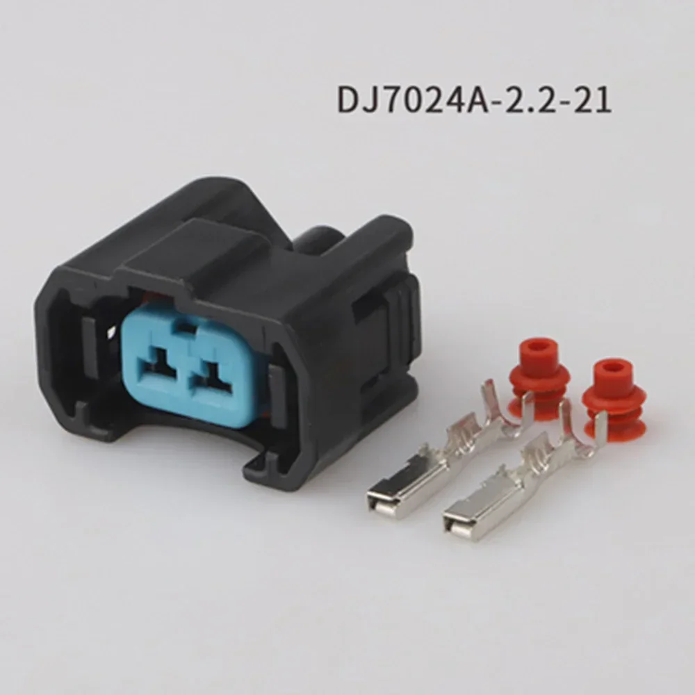 5/10/20/50/100sets Denso Top Slot To 2 Pin Female EV6 Fuel Injector Wiring Connector for Ford Chrysler 6189-0553