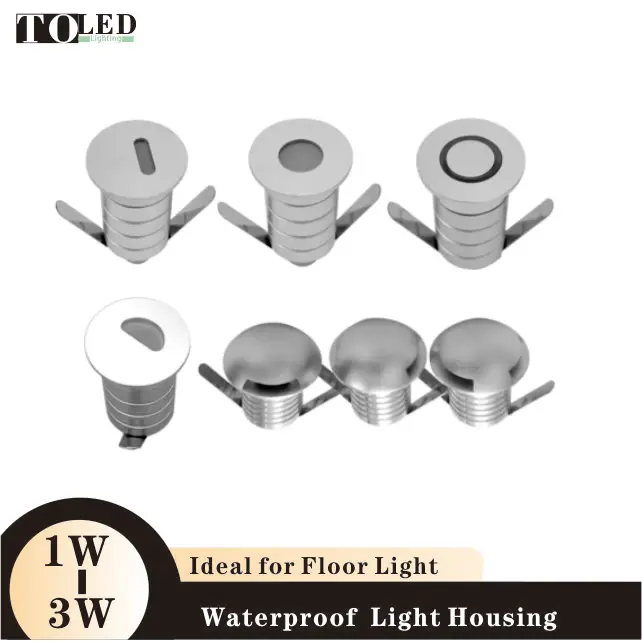 Recessed Inground Floor Light Aluminum 6063 Profile Housing Floor Fixture Aluminium Extrusion Shell with PC Cover