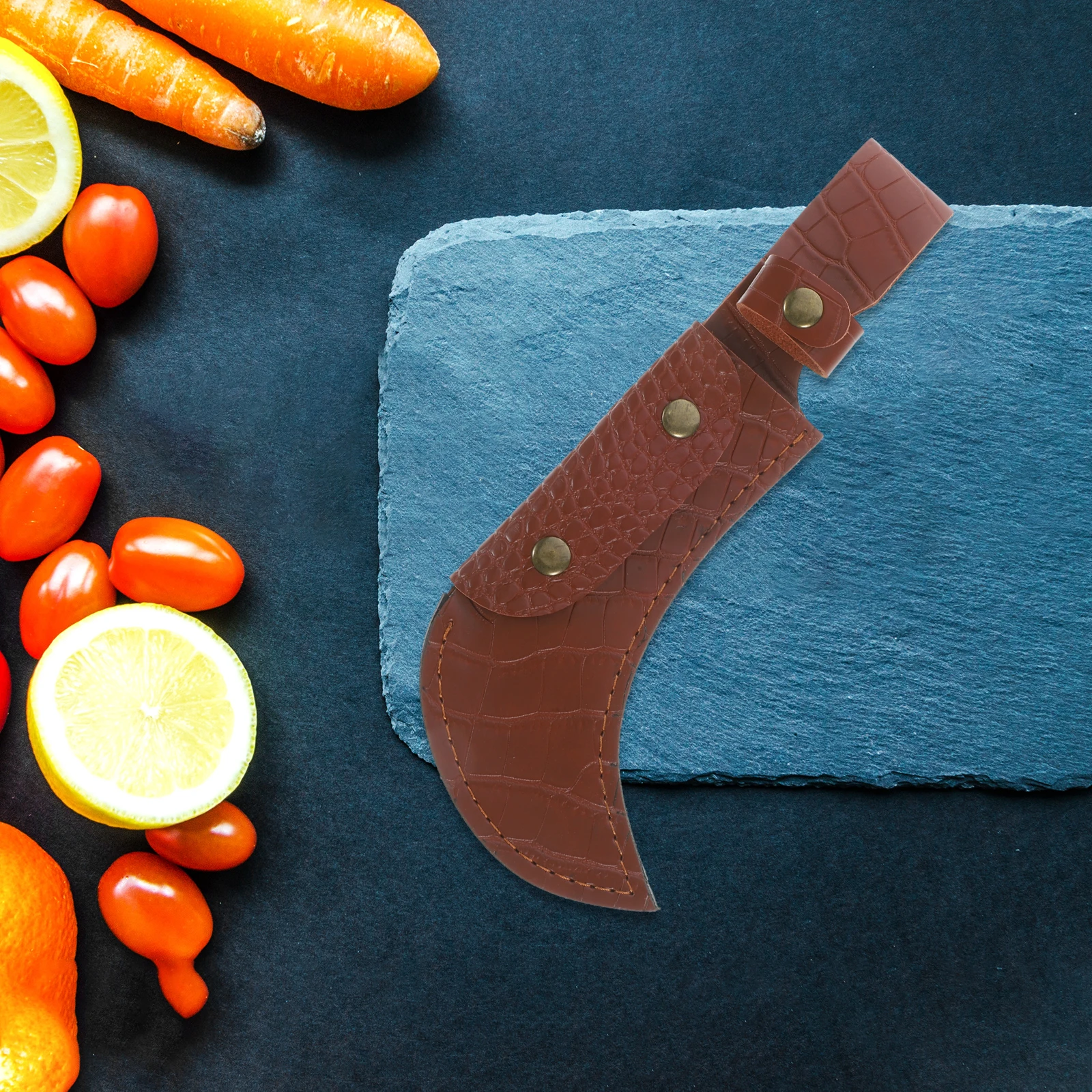 

Fruit Cutter Sleeve Lightweight PU Protective Cover Practical Cutter Guard Kitchen Accessory Cleaver Blades Cover