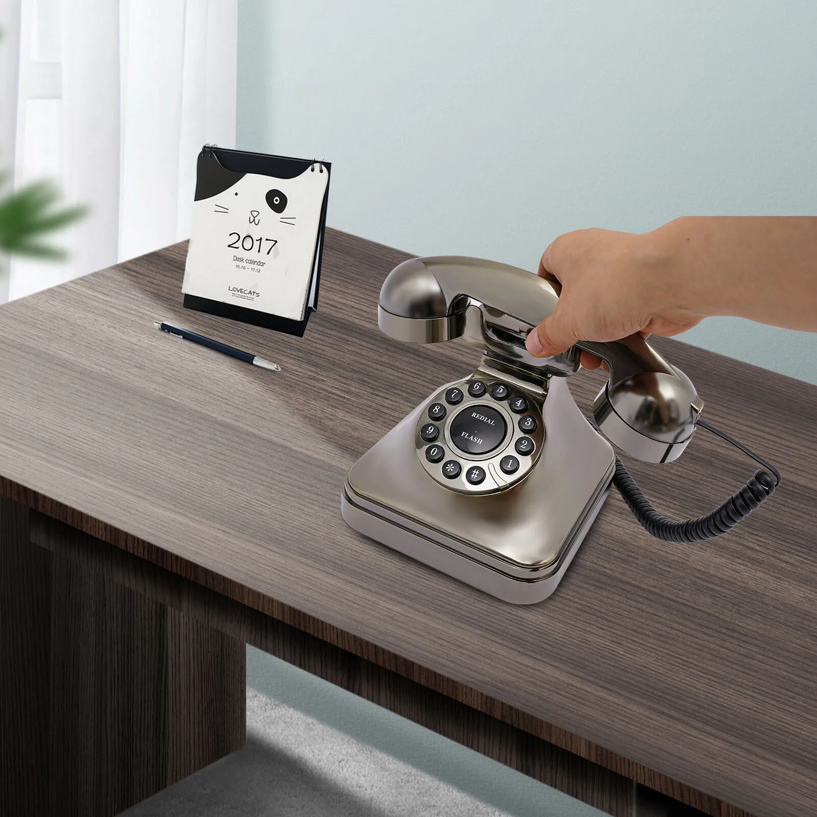 Compact Retro Decorative Phone Vintage Style