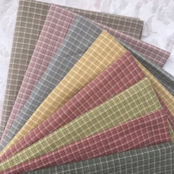 50*70cm DIY Japan Little Cloth group Yarn-dyed fabric,for sewing Handmade Patchwork Quilting , stripe lattice