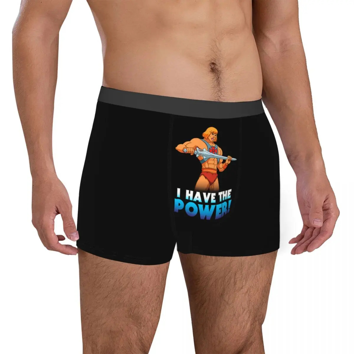 Men I Have The Power Underwear He-Man and the Masters of the Universe Boxer Briefs Shorts Panties Homme Underpants Plus Size