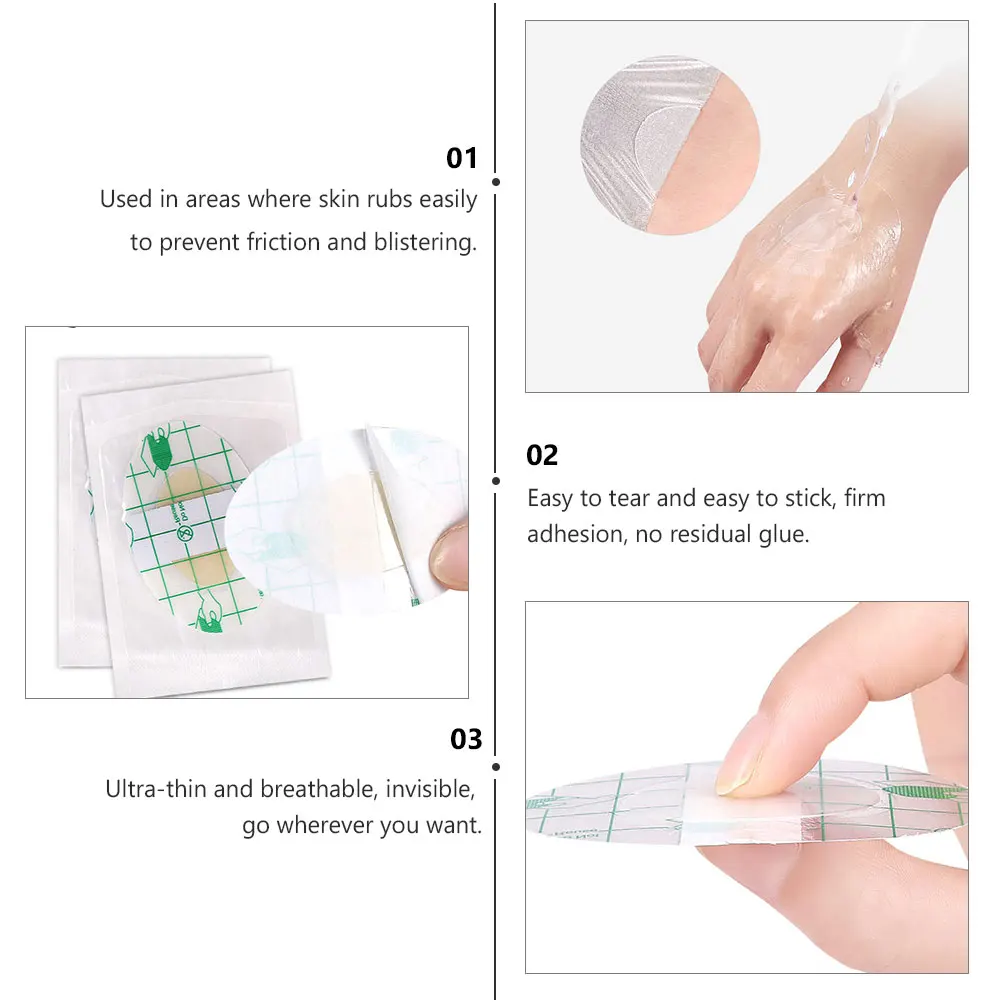 

10 Pcs Anti Wear Foot Stickers Heel Protectors Pastes High Heels Facing Liner Child Ultra Thin Breathable Long Use Durability