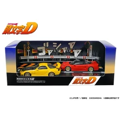 ミニチュアの黄色のダイキャストモデルカー、nsx n1、RX-7、fd3s、1:64