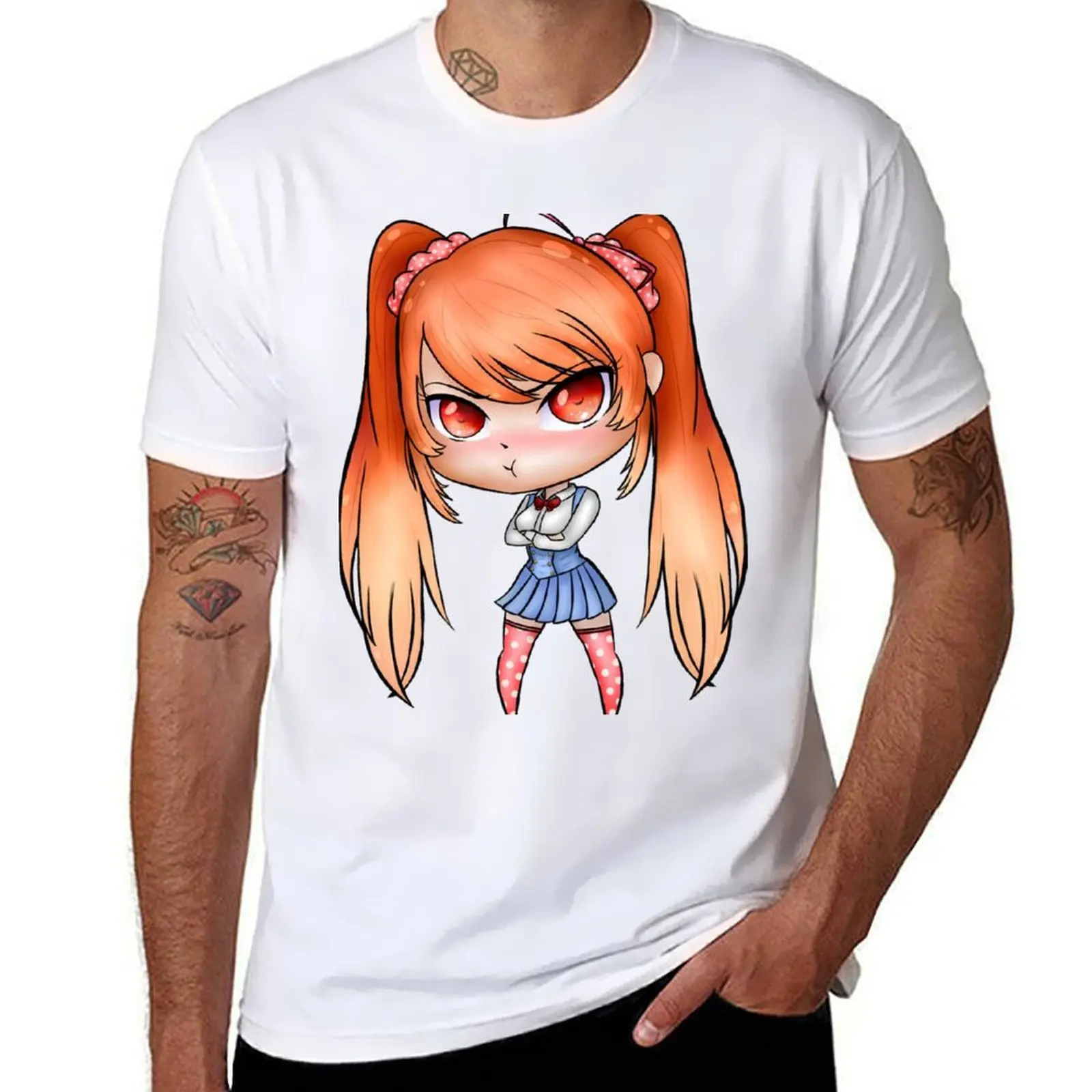 

Yandere Simulator - Chibi Osana Najimi (Uniform 7/New Uniform) T-Shirt essential t shirt man t shirts cotton T-Shirt