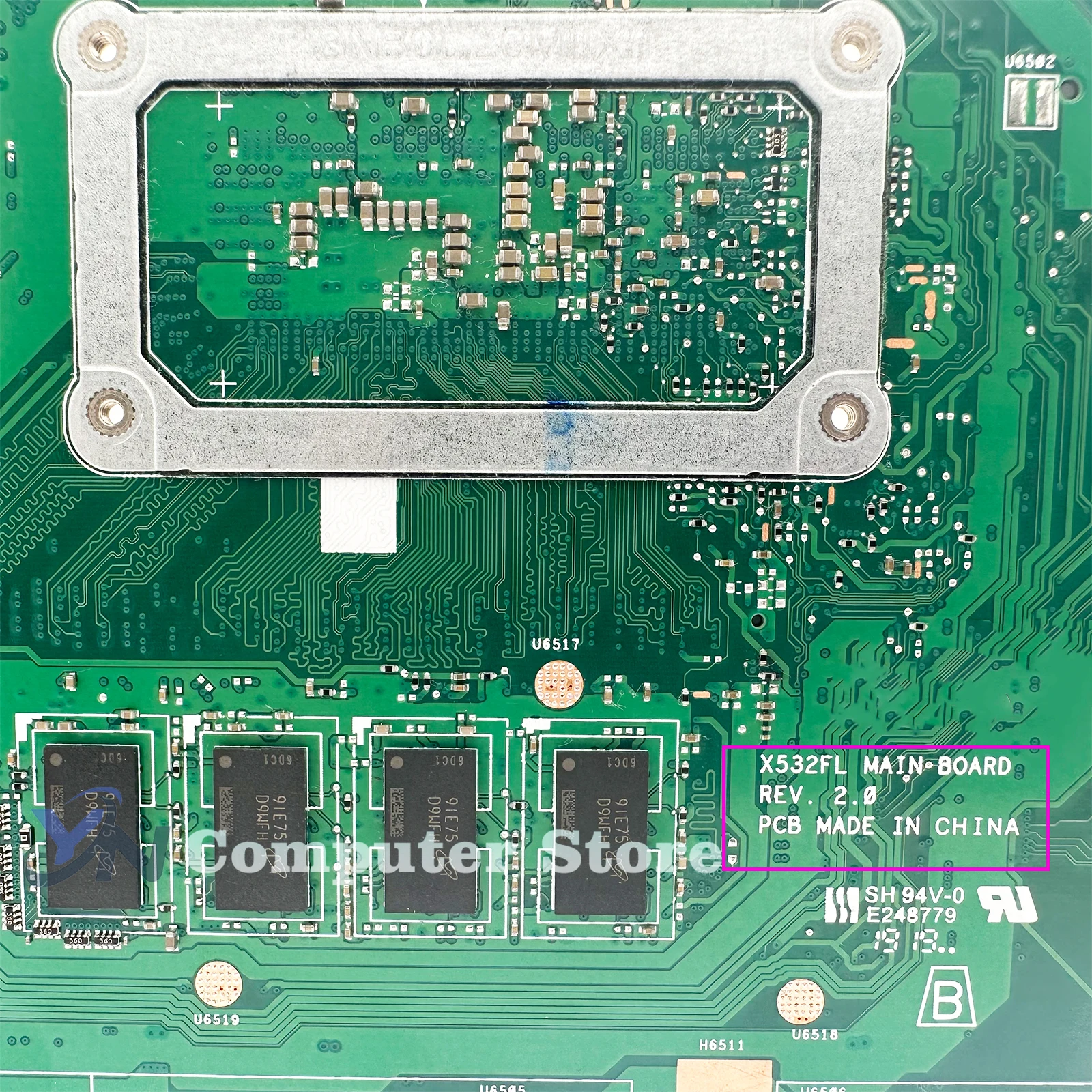 Imagem -06 - Placa-mãe do Portátil para Asus X532fl X532flc X531fl X531fl X531fl S531f K531f V531f S532f K532f V532f i3 i5 i7 ° 10 °