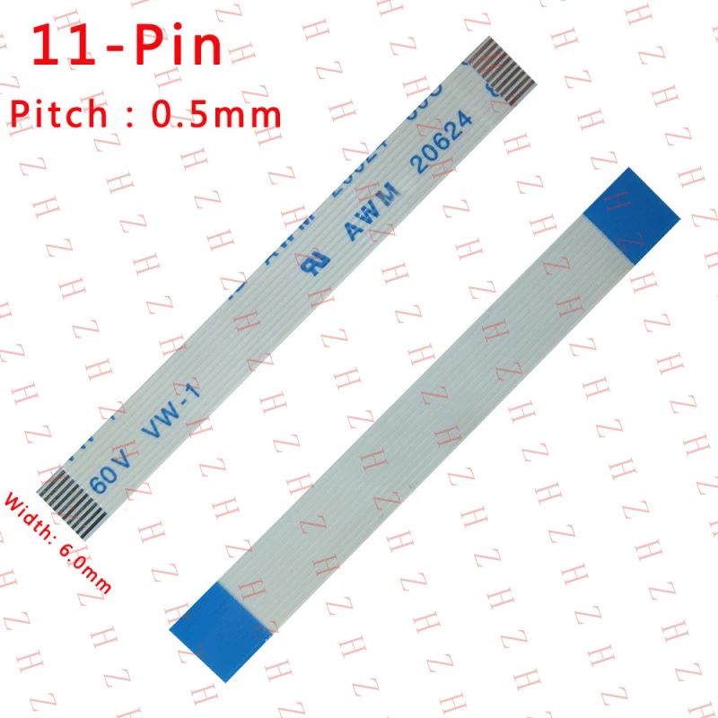 

Гибкий плоский кабель U+ с шагом 0,5 мм, 11-контактный, FFC/FPC, 80C, 60V, VW-1, 50-3000 мм, ширина 6 мм (минимальный заказ 10 штук)