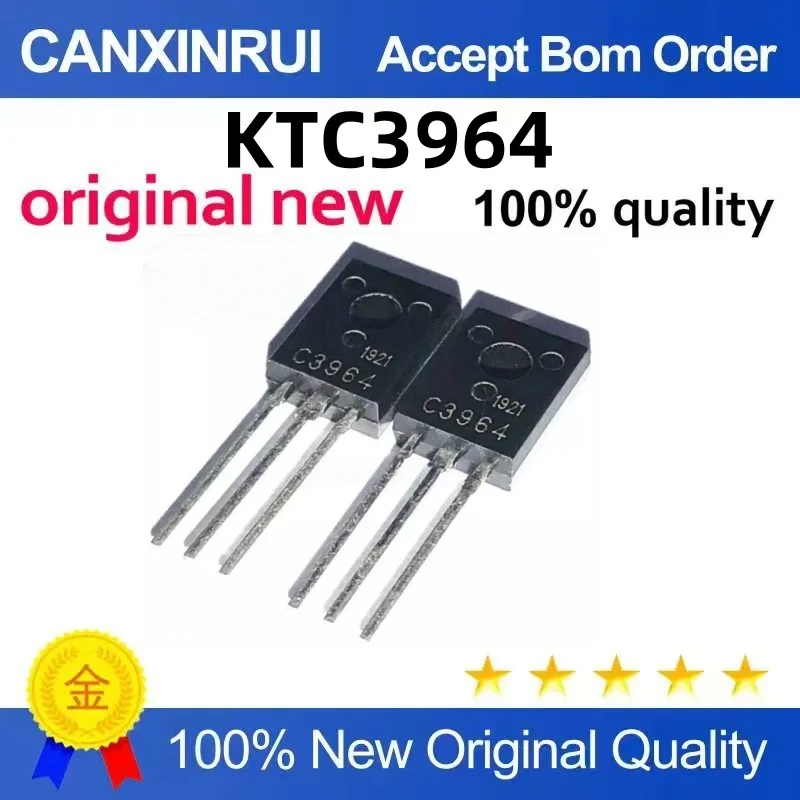 (10-300piezas)Brand new original KTC3964 C3964 40V 2A TO-126F NPN triode one starting shot