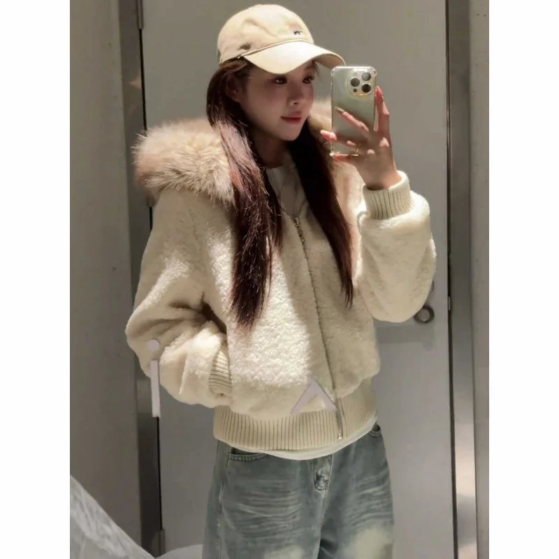 

Модная женская зимняя куртка с капюшоном, на молнии, с утяжкой на талии, свободного кроя, с длинными рукавами, новинка для повседневной носки