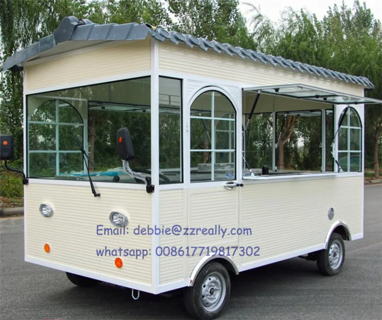 Baixo pri 5m de comprimento caminhão de comida elétrico personalizado quiosque de comida hotdog triciclo carrinho de comida multifuncional carro de comida