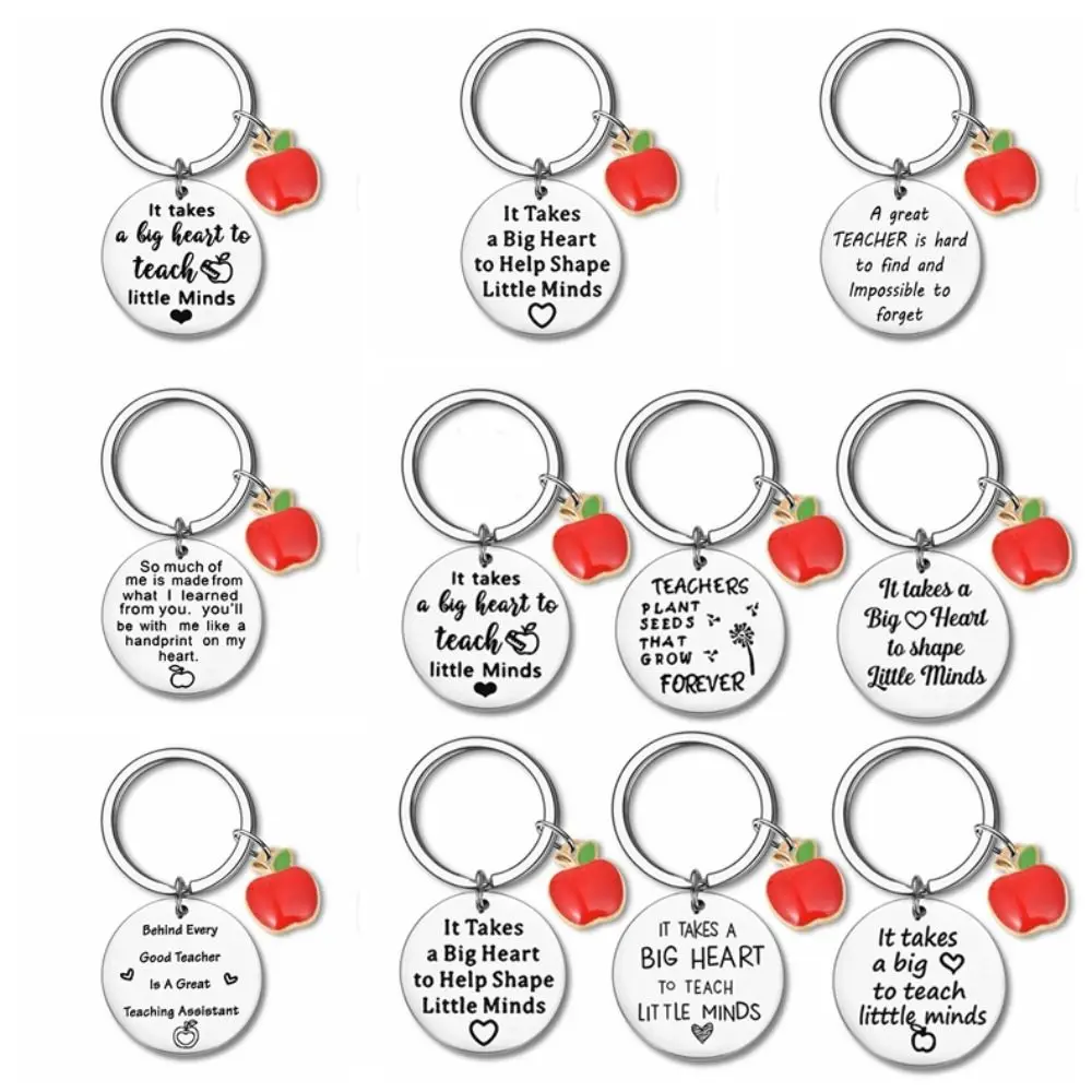 Thank You Teacher Thanks Key Chain Pendant Appreciation Teacher Keychain Jewelry Fashion Thanks Gift Keyring Graduation Gift