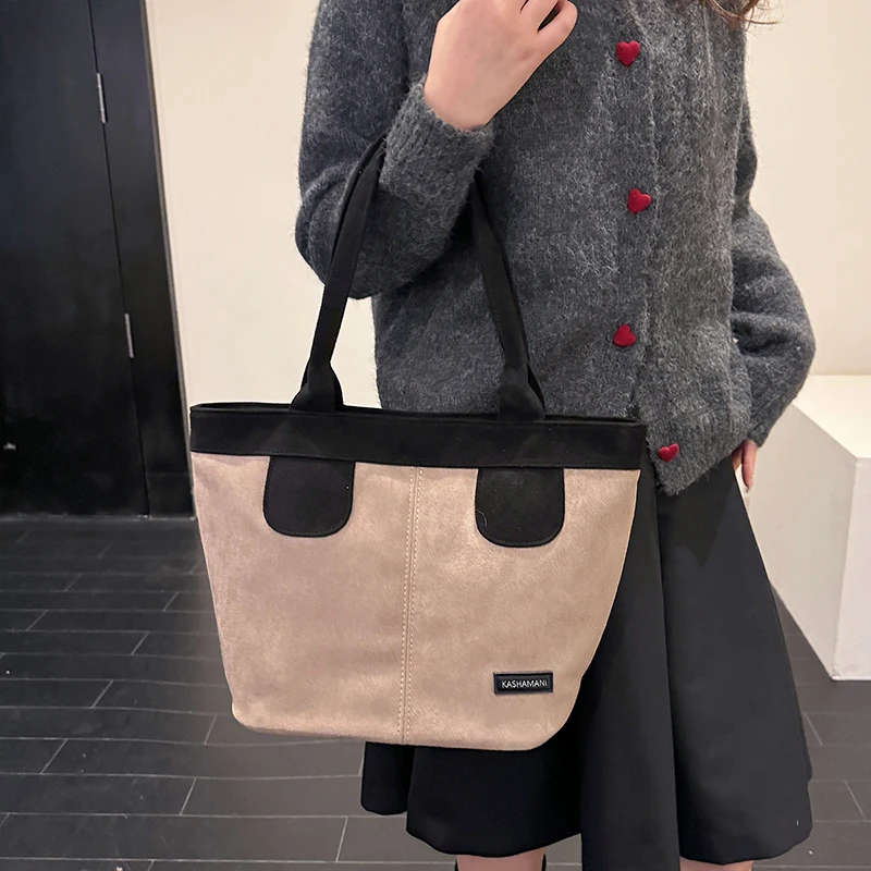 موضة بسيطة متعددة الاستخدامات فو الجلد المدبوغ سستة حقائب كتف حلوة 2025 جودة عالية سعة كبيرة رائعة حقيبة حمل نسائية #3