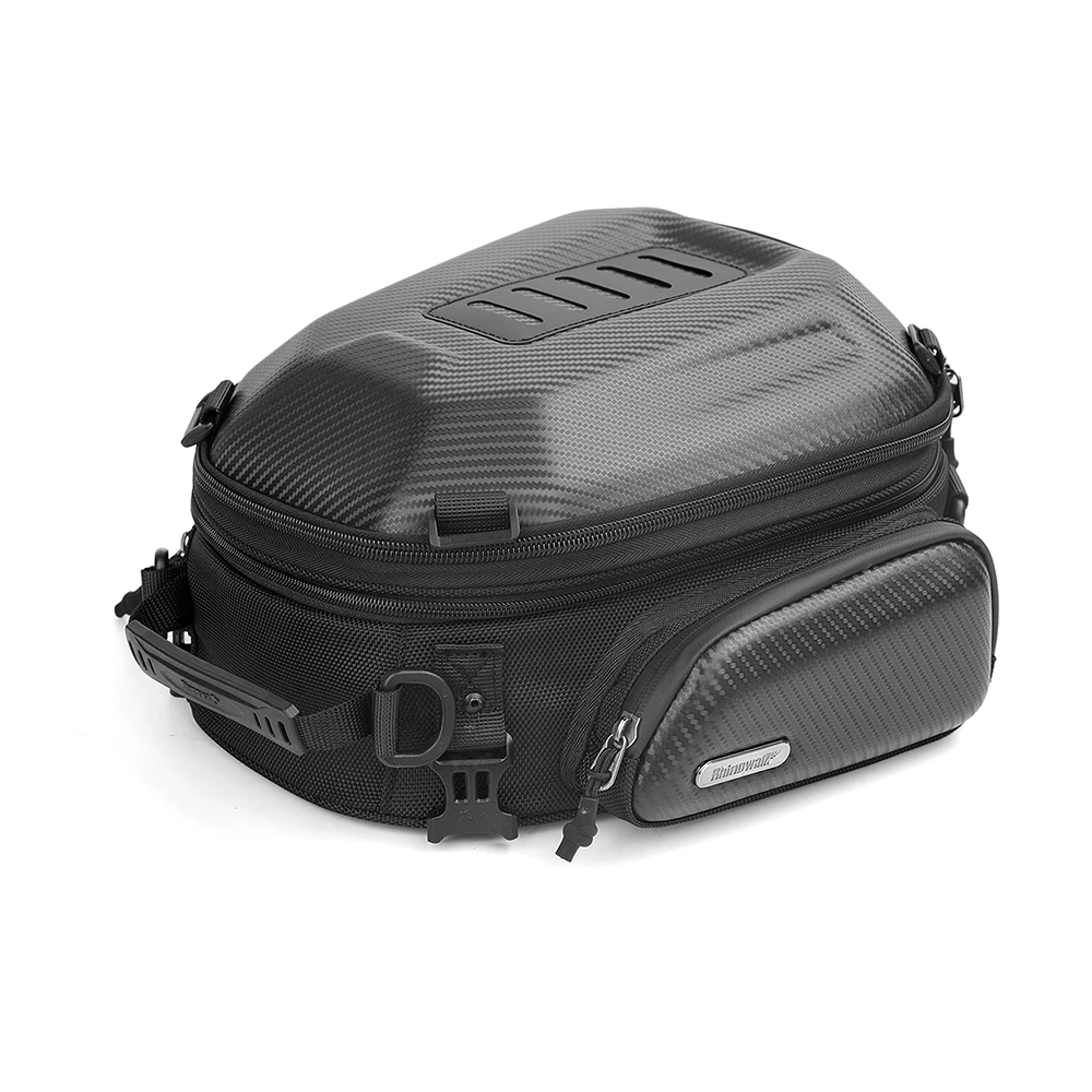 Rhinowalk Motorcycle Tail Bag 12L-18L Waterproof Expandable Motor Rear Seat Bag Motorbike Luggage Backpack Saddle Bag Rider Bag image 3