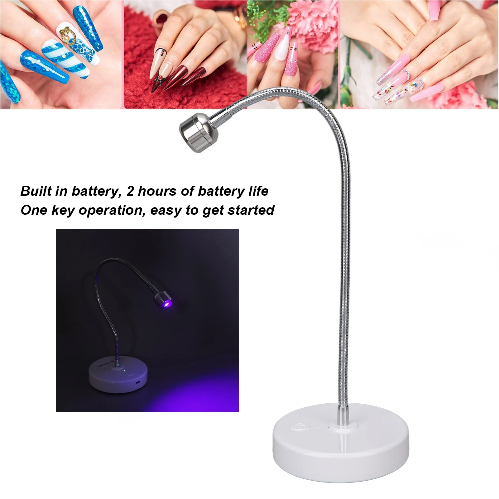 

UV Nail Dryer Lamp Professional Gel Polish Dryer Quick Drying Nail Curing Machine 3W Gel Polish Drying Lamp