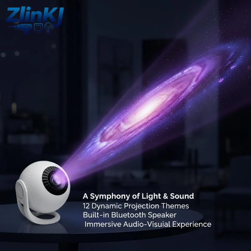 Starry Sky Projector Lamp, USB Holiday Atmosphere Light With Bluetooth, 12 Patterns For Bedroom Living Room Christmas