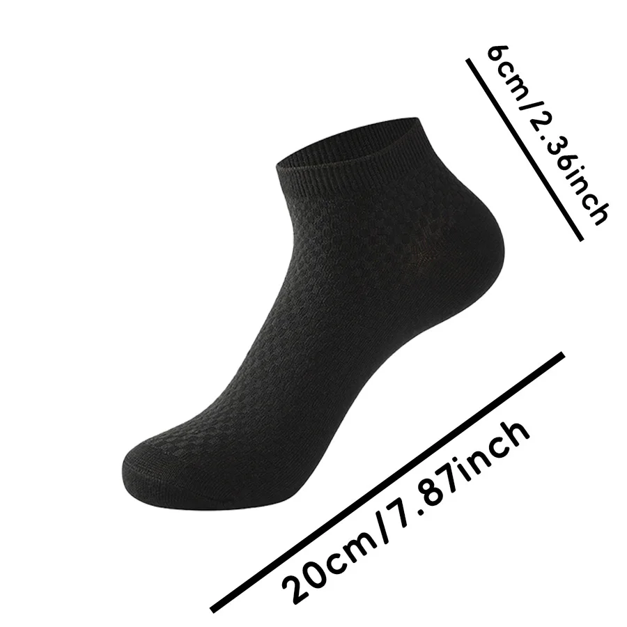 5 Pairs Spring summer men\'s boat socks short tube massage bottom men\'s cotton socks bamboo fiber shallow mouth invisible socks