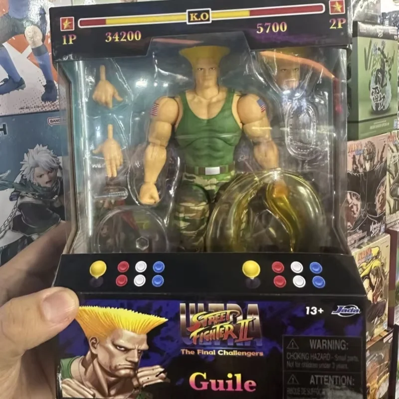 Originare Jada Toys Street Fighter Anime Figure Cammy Chun-Li Violent Ken Modello mobile Giocattoli Raccogliere il regalo di Natale Regalo di compleanno