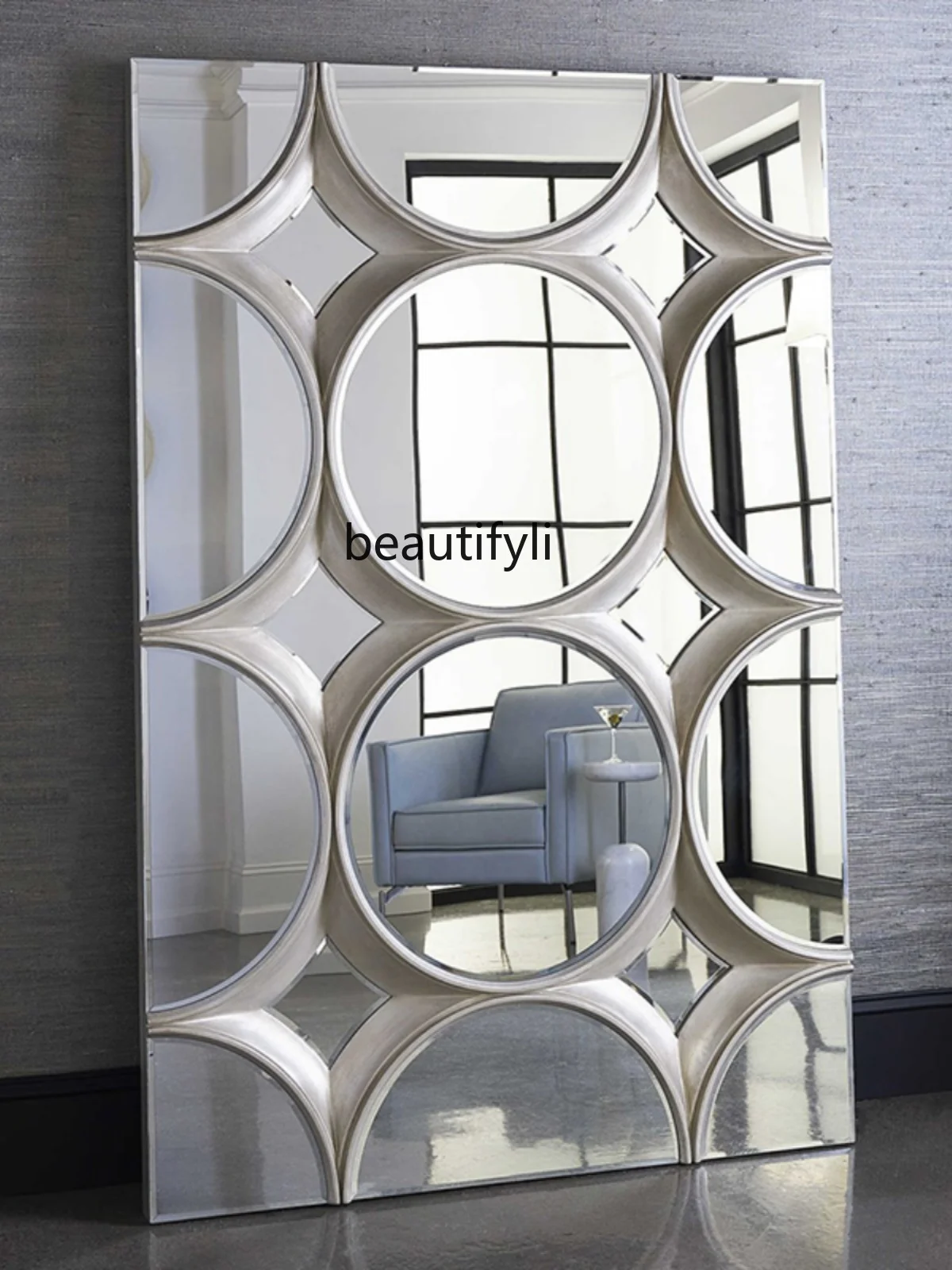 

Design Sense Full-Length Mirror Wall-Mounted Custom Size Wall-Mounted Living Room Decorative Floor Mirror Dressing Mirror