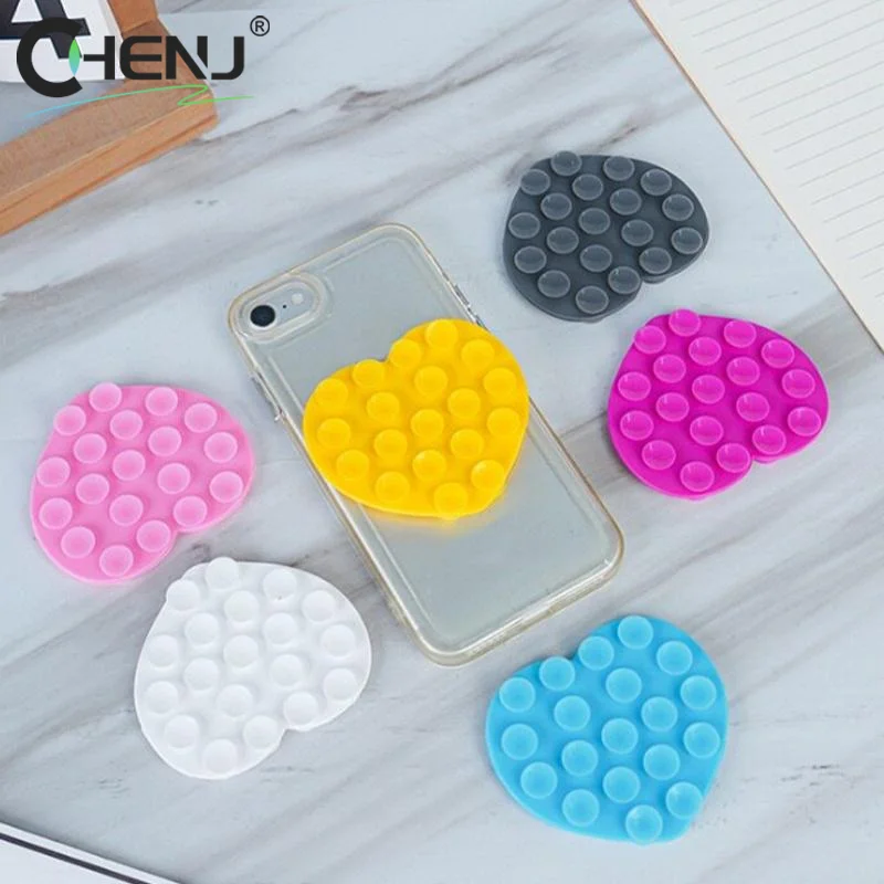 

[J]1PC Backed Adhesive Sucker Pad For Fixed Pad Double Side Silicone Suction Pad For Mobile Phone Fixture Suction Cup