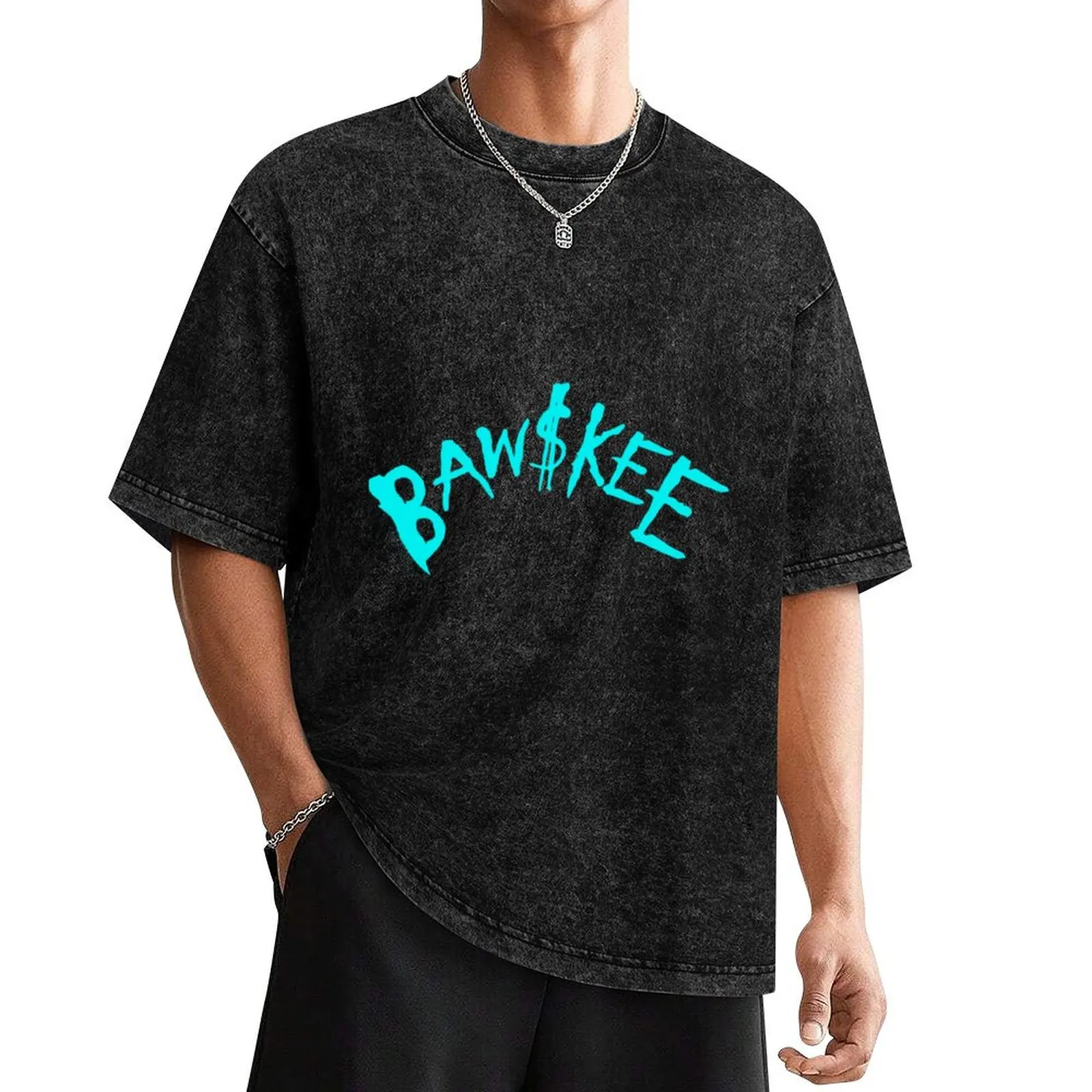Vintage Comethazine Merch Bawskee Embroidered Logo T-Shirt anime figures oversized t shirt men