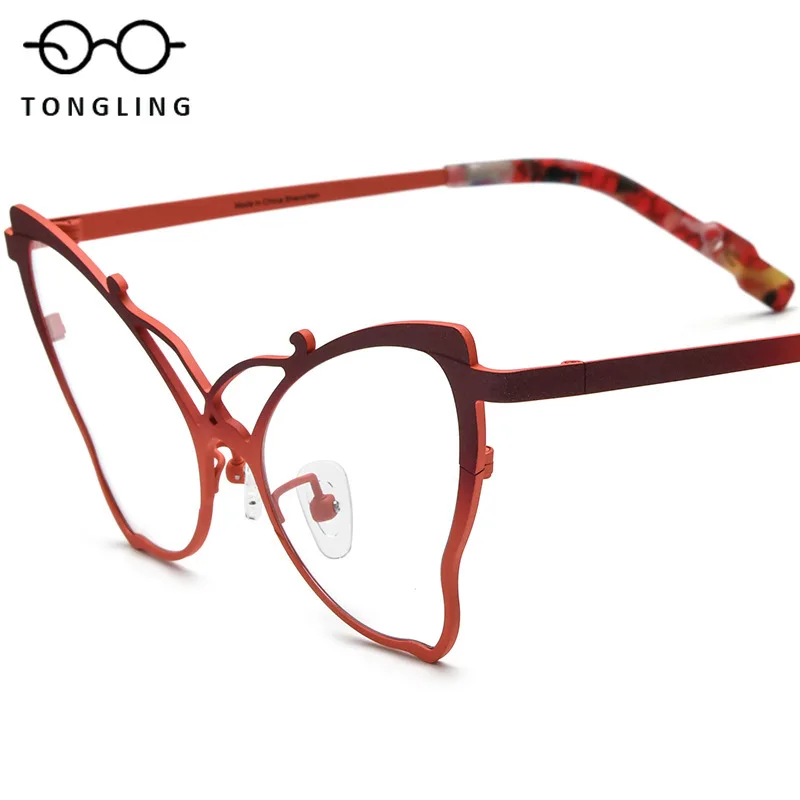 2026 High-Quality Butterfly-Shaped Fashion Unique Women Glasses Handcrafted from Pure Titanium Ultra-Light Men Retro-Style Frame