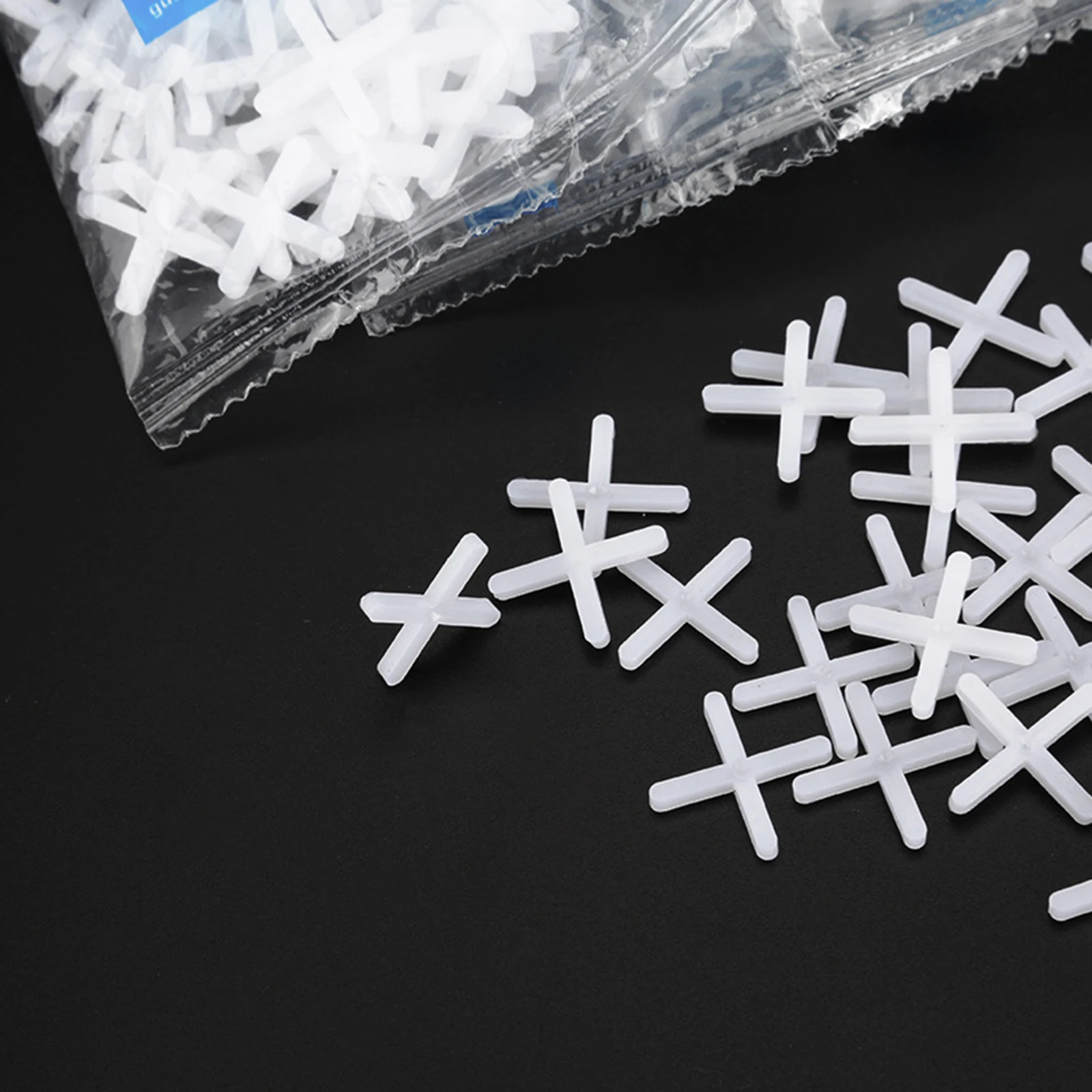 مكونات من بلاط البلاستيك المتقاطع لمرفق البناء فواصل البلاط 1 مم، 1.5 مم، 2 مم، 2.5 مم، 3 مم، 90-100 قطعة #3