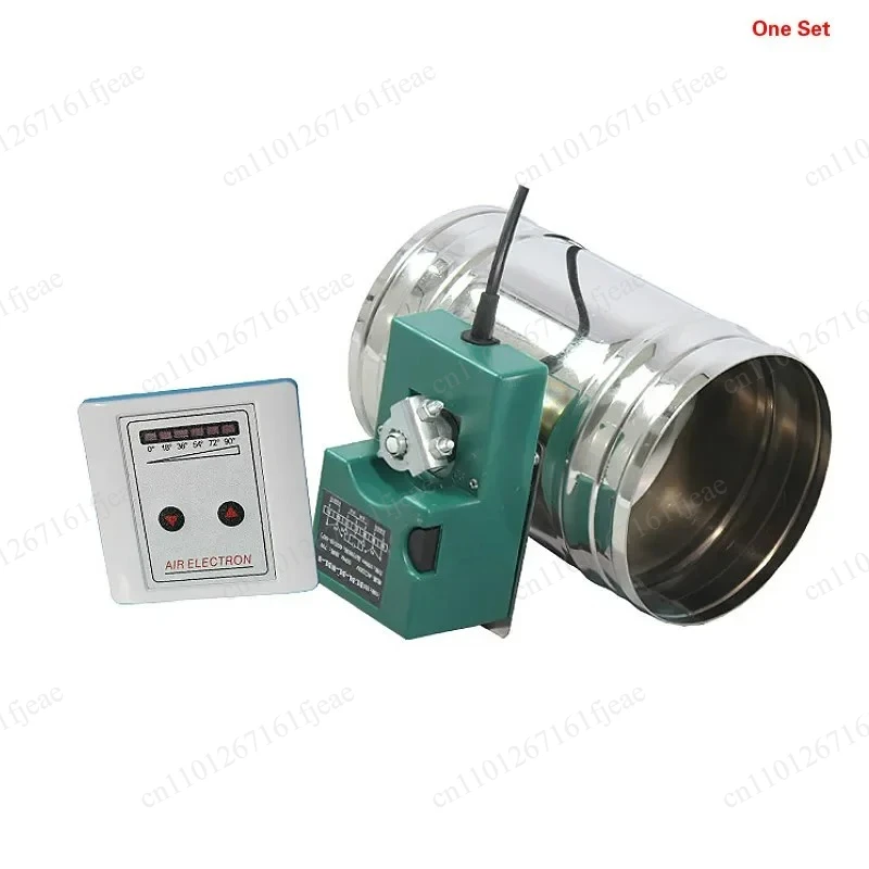 Angle Switch 220V Motorized Air Damper Electric Air Valve with 16Nm 60S Intelligent Air Damper Actuator 5 Position Controller