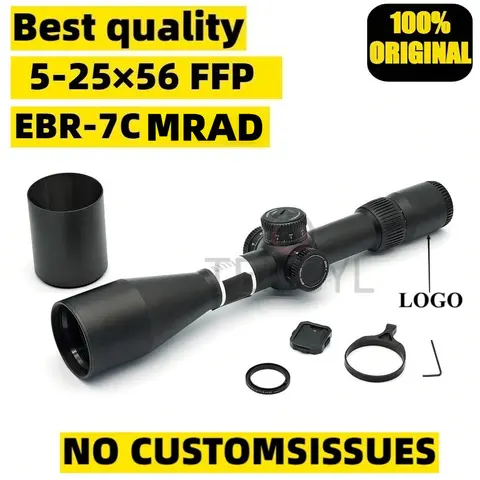 Original VT Optics 5-25X56 First Focal Plane(FFP) Riflescopes EBR-7C (MRAD) Reticle 34mm Tube Nitrogen Gas Throw lever