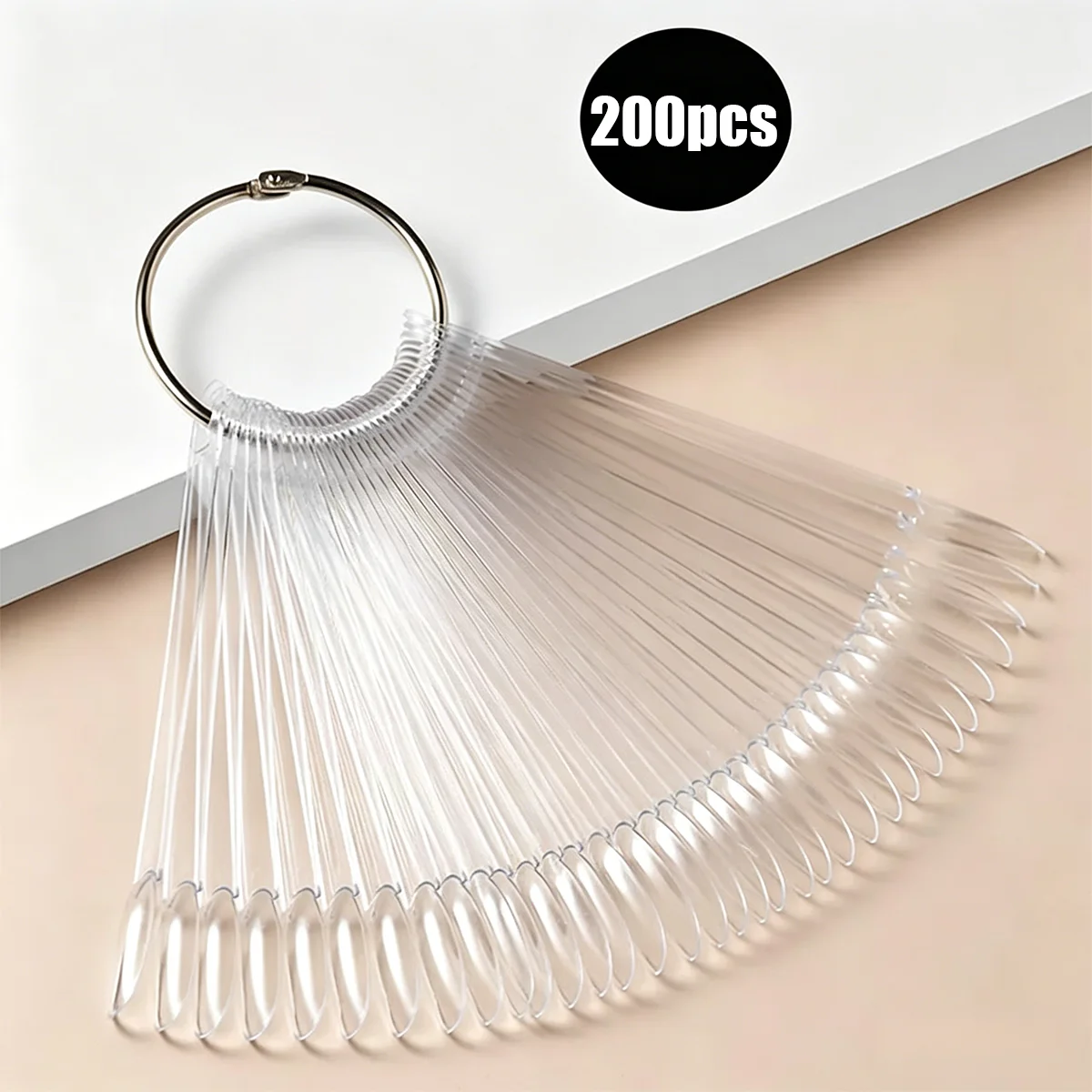 50/100/150/200pcs Transparent Nail Polish Color Card Se, Reusable Fake Nail Sample Palette, Gel Nail Polish Color Practice Tool