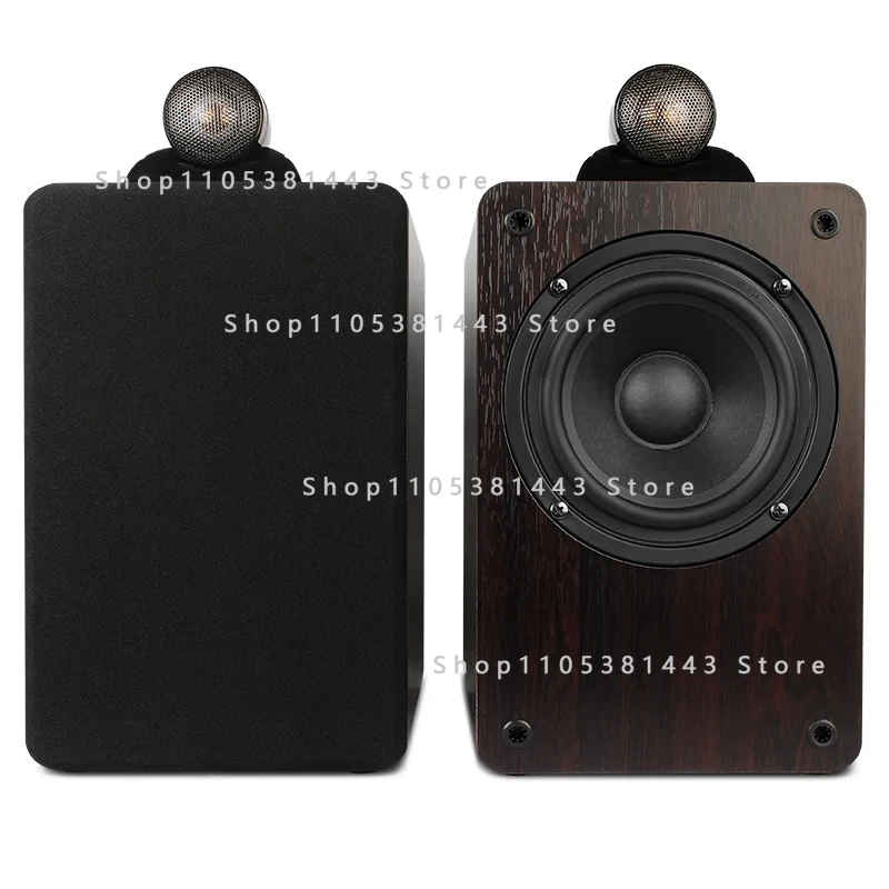 SP-2080 with Wireless for Home Theatre & Computer Use Passive 2-way HiFi Wooden Bookshelf Speakers