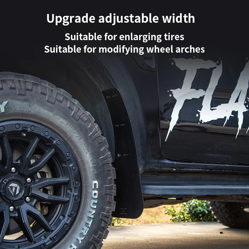 4pcs Car Mudguards For Ford Ranger T9 2023 2024 Modified Wide body Wheel Eyebrow Large Tire Special Adjustable Mudguard