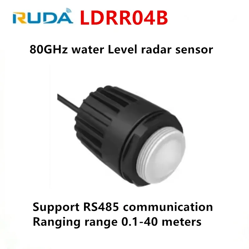 LDRR04B Millimeter Wave radar 80GHz liquid 0.1~40m water Level radar sensor controller Open Channel & Waste Water Monitoring