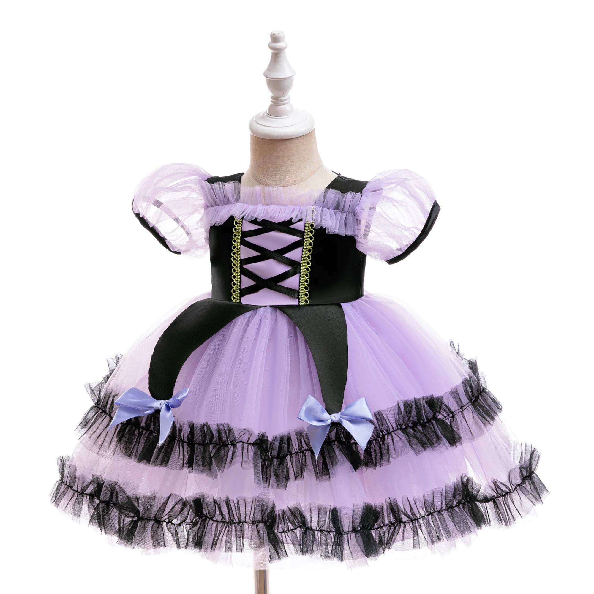 Kuromi Lolita Princess Costume for Girls Carnival Christmas Cosplay Birthday Party Children Dresses Performance Wedding Clothing