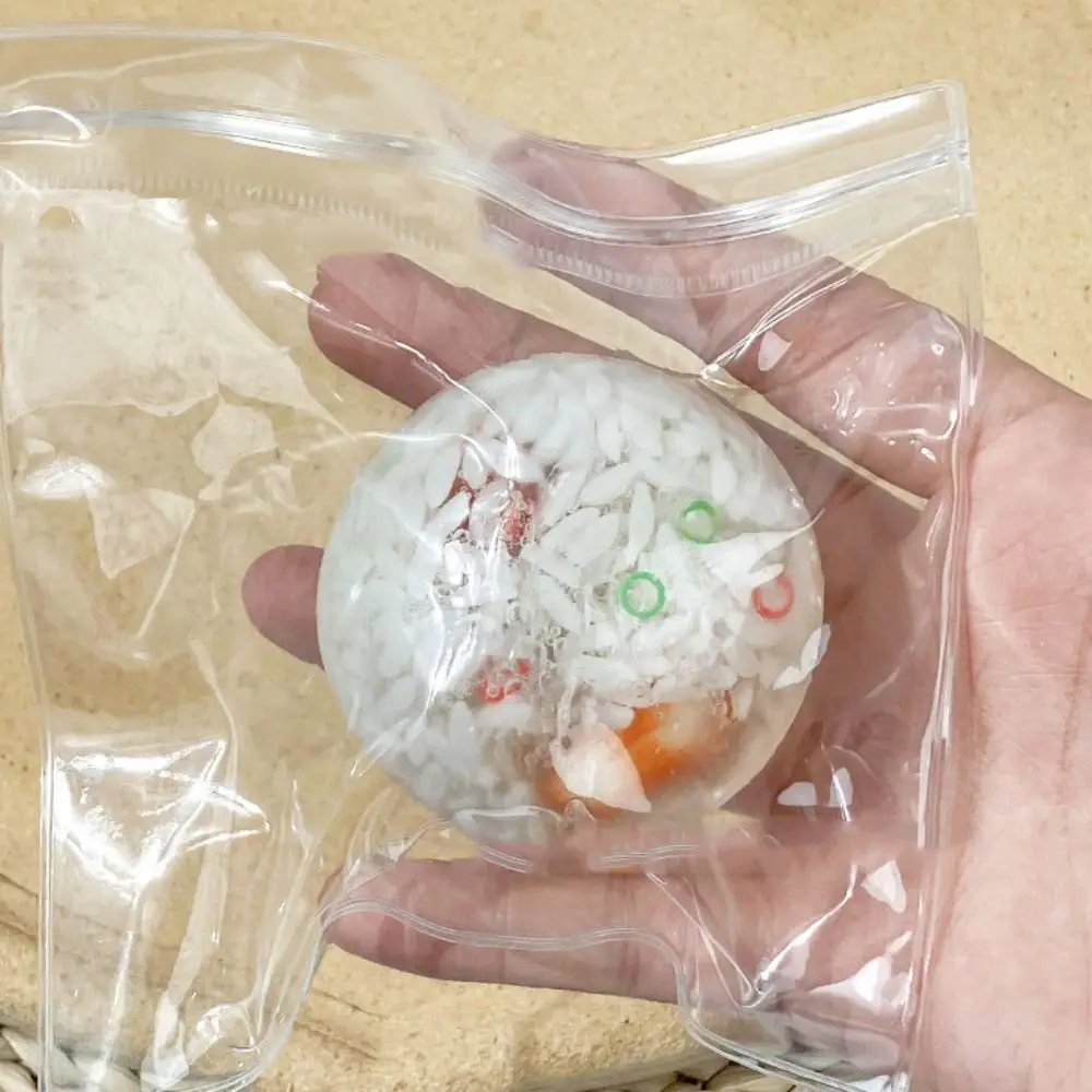 Juguete de perlas adhesivas de crecimiento lento para niños, frijoles rojos, simulación de perlas súper suaves de rebote lento, perlas elásticas coloridas, juguete para apretar