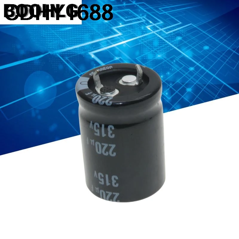 Condensatore elettrolitico in alluminio originale 2 pezzi 315V 220UF 22X30 GX 105 gradi per 250V