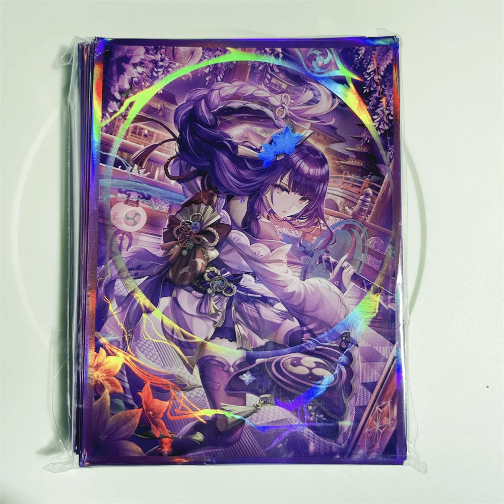 67x92mm Cartoon Card Protective Sleeves Holographic Trading Card Sleeves Board Game Card Sleeves for MTG/YGO/PKM Card Games