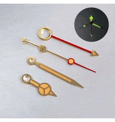 Yellow Color Watch Hand GMT For NH34 NH35 Green Luminous Vintage Watch Parts For SKX Watch Accessories Tool Kit