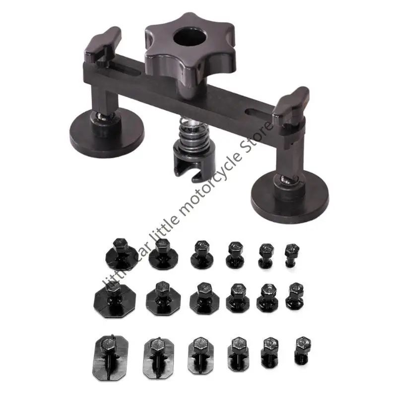 

19Pcs Car repair Tool Car Body Paintless Dent Repair Tool Bridge Pullers & 18Pcs Glues Pulling Tabs Tool Dent Removal