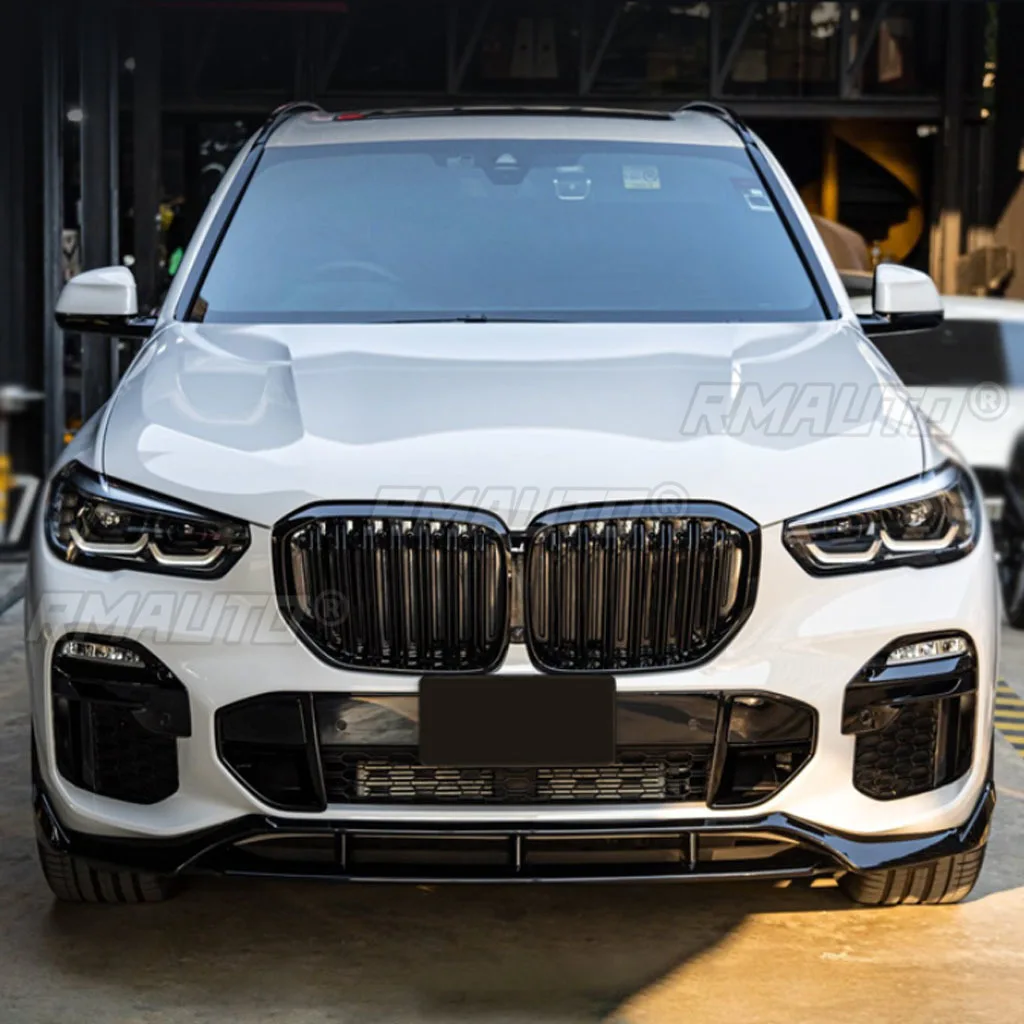 Auto Front stoßstange Lippen spoiler für x5 g05 m Sport 2019 2020 2021 2022 2023 Front stoßstangen schutz untere Klinge Splitter