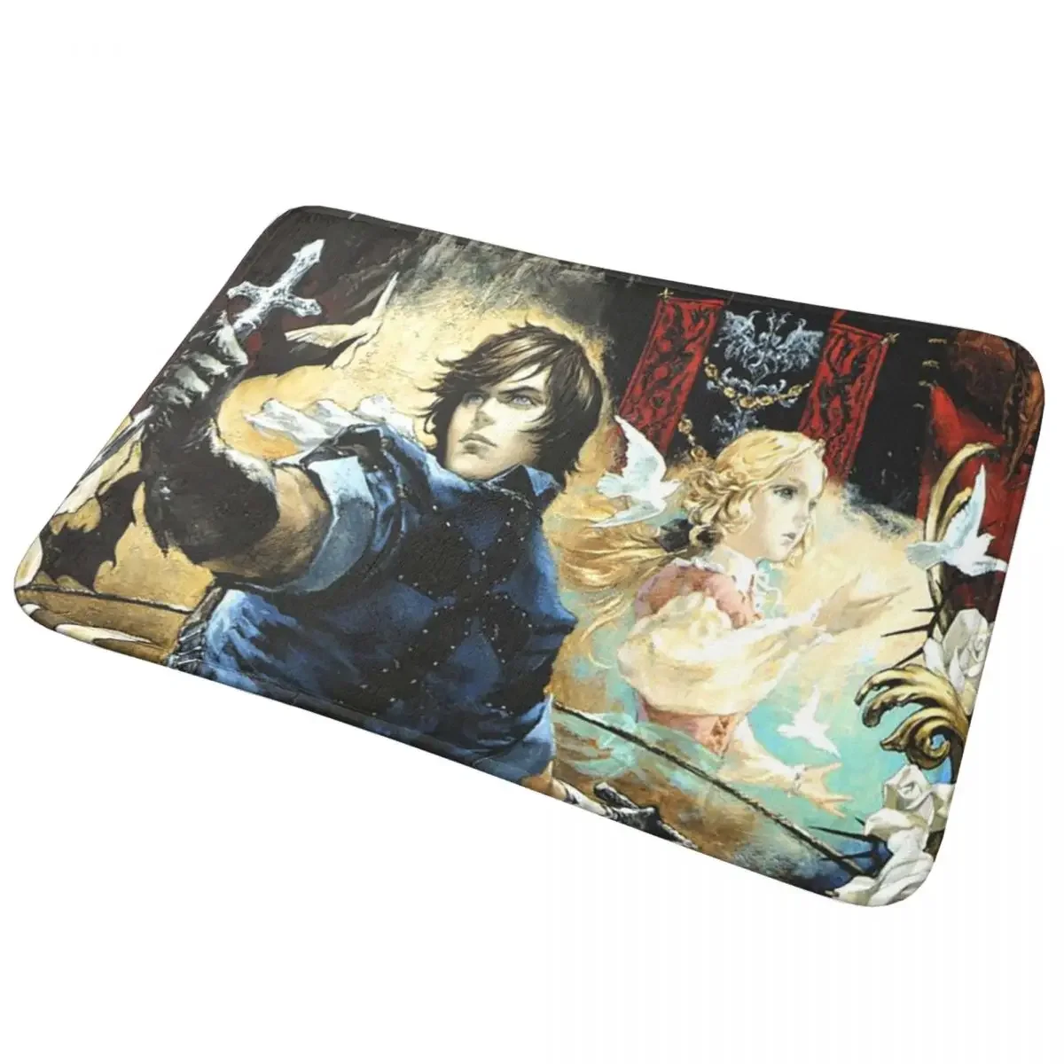 

Противоскользящий коврик Castlevania, моющийся напольный коврик для кухни, входа, дома, балкона, коврик для ног