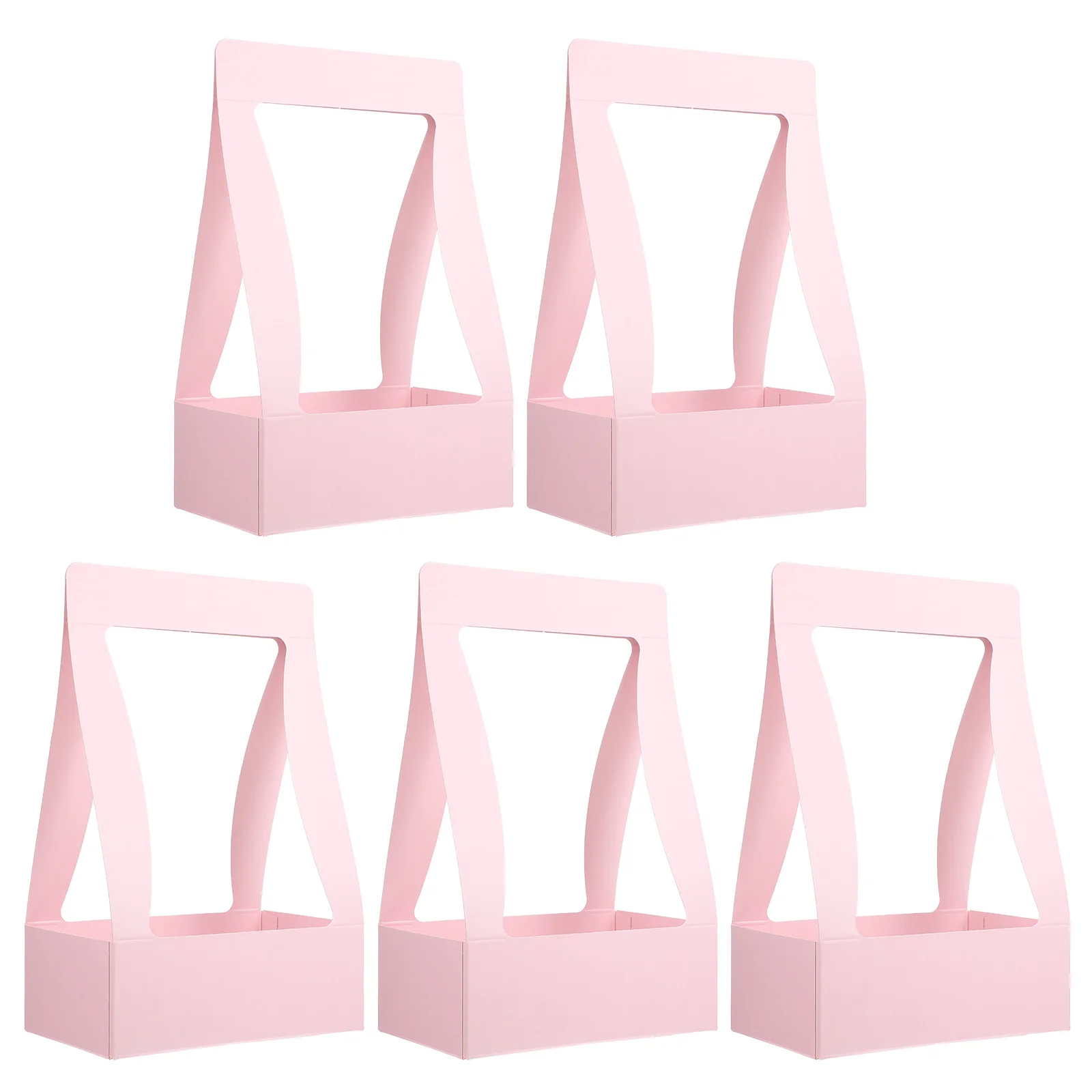 5 قطع من صناديق الزهور الورقية القابلة للطي، صندوق هدايا موفر للمساحة لتغليف الورق، تغليف هدايا الزهور الإبداعية