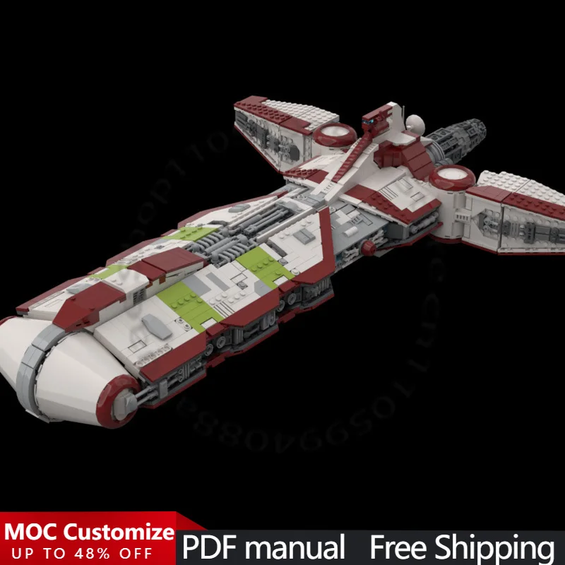 3026 PCS Minifigure Scale Pelta-Class Rescue Frigate MOC Customize Modular Building Block Creative Design DIY Assembly Toy Gift