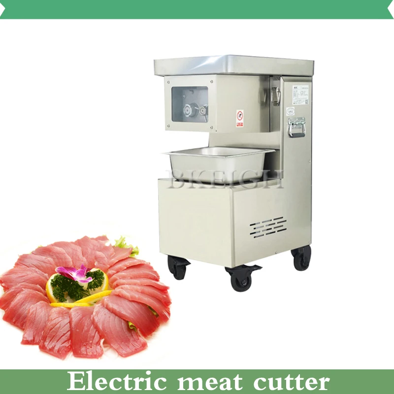 Commercial Electric Meat Cutter, Stainless Steel Automatic Vegetable Cutting And Grinding Machine, Eu Us Plug