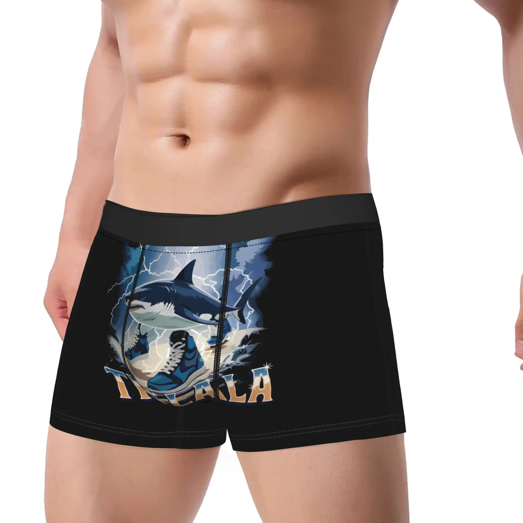 

Men's Boxer Briefs Shorts Panties Tralalero Tralala Soft Underwear Italian Brainrot Homme Sexy M-XXL Underpants