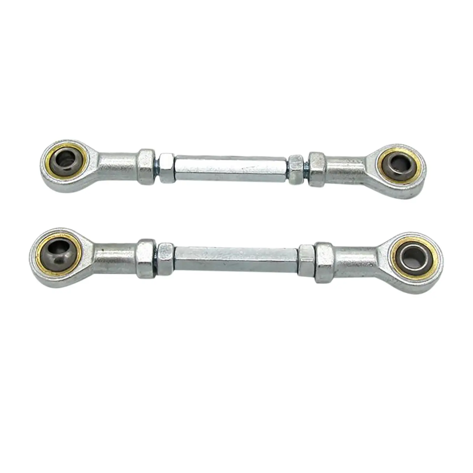 2 Pieces 155mm Steering Shaft Tie Rods Kit, Ball Joint Adjustable M8 Accessory Steering Column Fit ATV
