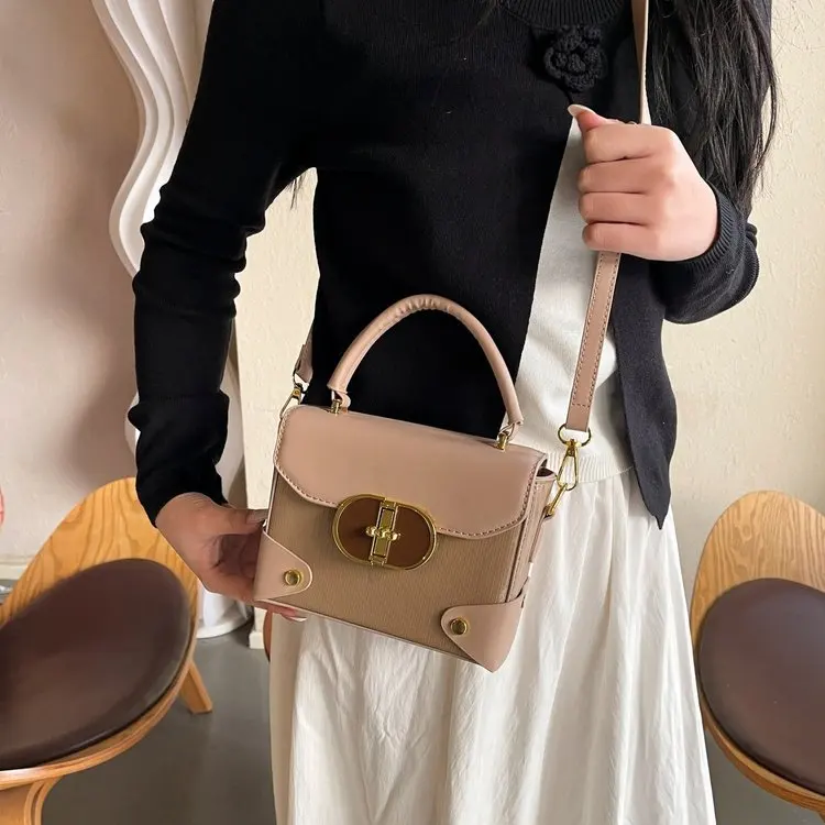 Chic Solid Color Designer Diaper Bag For Women Trendy Leather Crossbody Handbag Luxury Unique Vintage Shoulder Tote Large