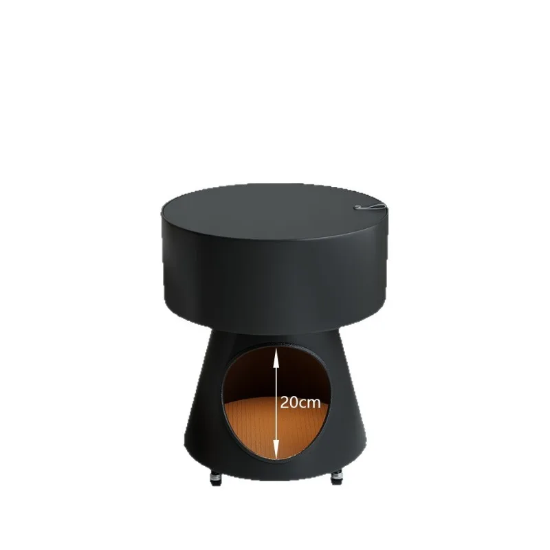Living room sofa dual-purpose side table, round household bedroom bedside table cat kennel coffee table