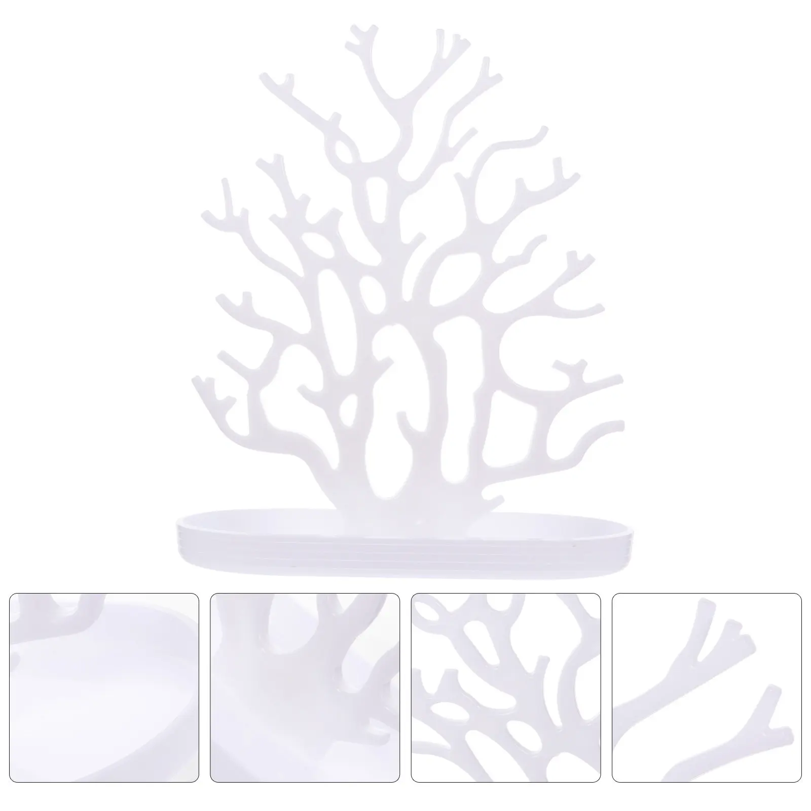 1Pcs Coral Jewelry Display Rack Artistic Jewelry Storage Stand Large Capacity Earring Holder Necklace Ring Organizer